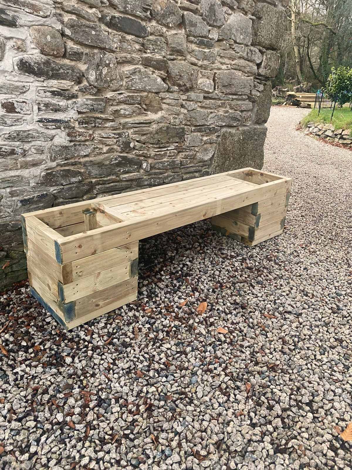 Planter Bench in heavy tanalised timber