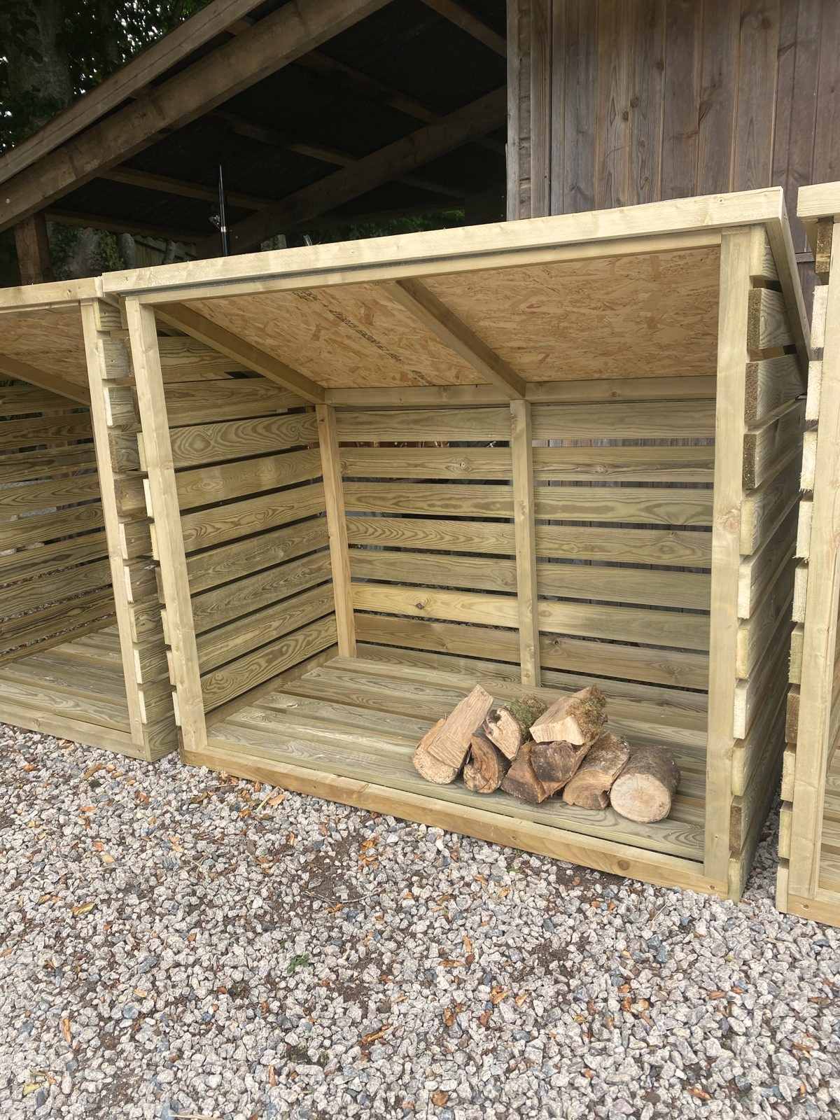 Medium Log Store in heavy tanalised timber