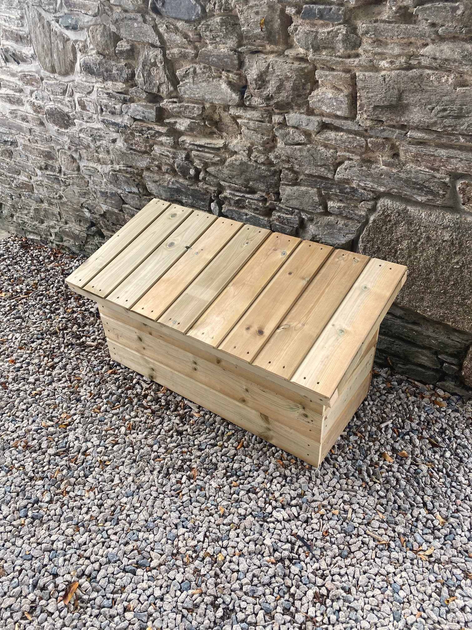 Welly Bench Store in heavy tanalised timber