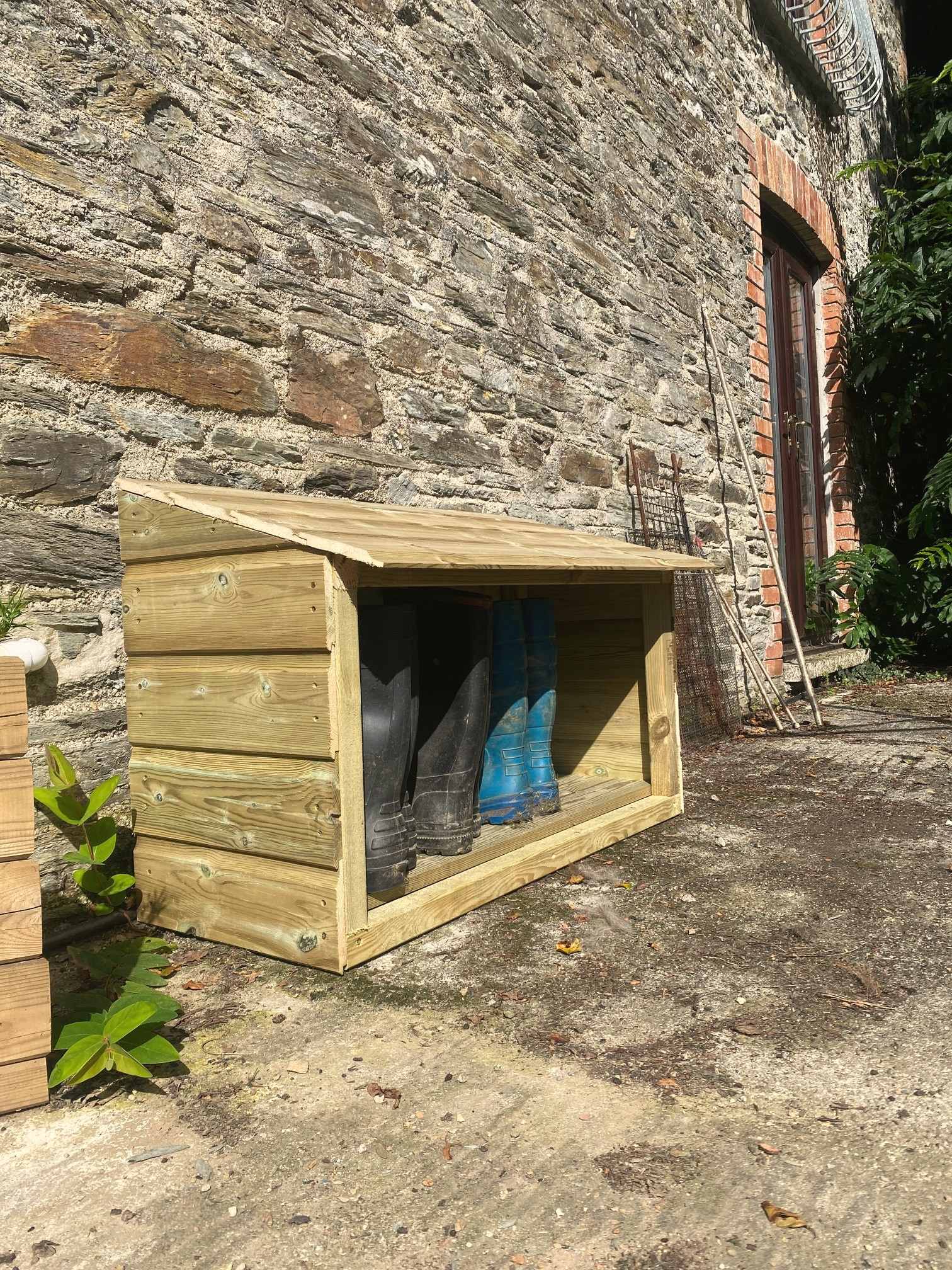 Welly Shed in heavy tanalised timber